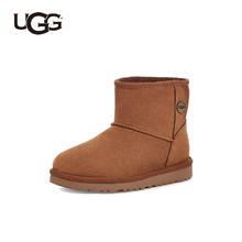 UGG 童鞋24秋冬儿童靴子女童保暖短靴儿童雪地靴男童棉靴1118890T