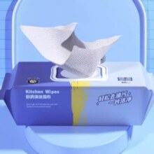 义可信 大包厨房去油湿巾 80抽大包厨房湿巾2包
