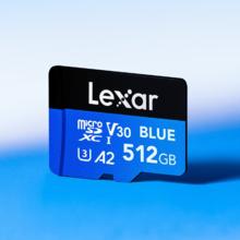 雷克沙 BLUE系列 MicroSD存储卡 512GB（UHS-I、V30、A2）