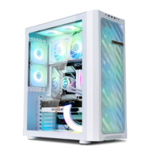瓦尔基里(VALKYRIE）ONE VK01-W 白色 全塔强化散热台式电脑机箱 支持480水冷 TYPE-C接口 多风扇位