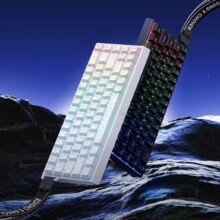 迈从（MCHOSE）Ace 60Pro/68磁轴键盘 RT电竞游戏客制化机械有线连接全键热插拔网页驱动无畏契约 Ace 68 电竞版 白色 冰犀磁轴