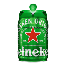 喜力（Heineken）啤酒 铁金刚 桶装啤酒 荷兰进口 原麦汁浓度≥11.4°P 5L 1桶