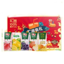汇源 100%果汁  臻贵礼盒（随机发3种口味） 1L*5盒