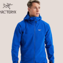 ARC'TERYX 始祖鸟 GAMMA HOODY 防风男子软壳夹克 Vitality群青蓝