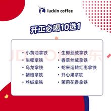 瑞幸咖啡 开工必喝10选1 大杯 14天有效 限自提