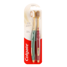高露洁（Colgate）【孙颖莎推荐】48孔宽头护龈超细软毛牙刷*2绵绵丝成人牙刷轻适