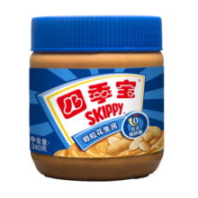 四季宝（SKIPPY）颗粒花生酱 早餐面包酱 拌面酱 沙拉酱 火锅蘸料 340g