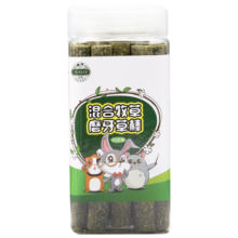 洁西（JESSIE）兔子磨牙草棒 提摩西草苜蓿草棒龙猫兔子豚鼠粮磨牙零食20支