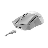 玩家国度 ROG 战刃3 AimPoint 2.4G蓝牙 多模无线鼠标 26000DPI 月耀白 RGB