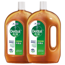 PLUS会员：Dettol 滴露 消毒液消毒水松木香 750ml*2瓶