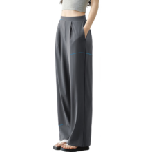 plus会员：京东京造 防晒裤 女春季冰丝显瘦高腰透气 UPF800 黑色 XS