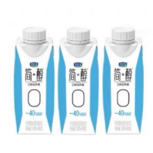88vip：君乐宝简醇 简醇0添加蔗糖酸奶 40%脂肪酸奶250g*3杯