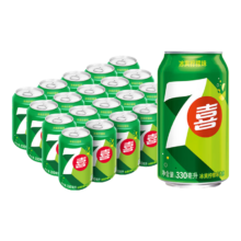 PLUS会员、需首购：百事可乐 7喜 柠檬味 330ml*20罐