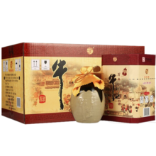 牛栏山 百年陈酿 三牛 浓香型 白酒 36度 500ml*6瓶 整箱装