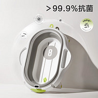 babycare 婴儿洗澡可折叠浴盆2件套 盆+垫+网 0-6岁适用