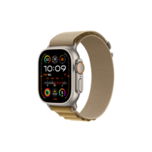 Apple/苹果 Watch Ultra 2 智能手表GPS+蜂窝款49 毫米原色钛金属表壳小麦色高山回环式表带S MXDC3CH/B