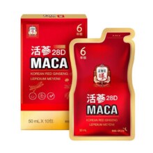 临期：正官庄 六年根高丽参活参28D玛卡饮品50ml*10包  台湾版（25/6/28）