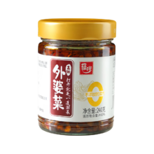 羅嗲 0添加防腐剂 茶油外婆菜240g*1瓶 下饭菜香
