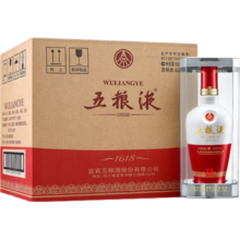 Plus会员：五粮液 1618  2023年-2025年 浓香型白酒 52度 500ml 6瓶