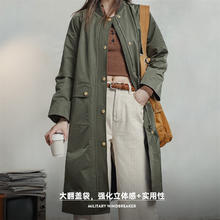 马登 复古军事风工装大衣YW2402045