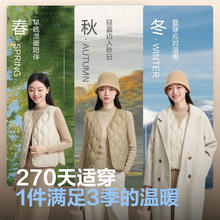 波司登 轻薄羽绒马甲女款菱格纹90绒修身百搭保暖上衣B40130006