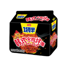 今麦郎方便面 火鸡面拌面袋装 泡面一袋半宵夜速食休闲零食133g*5袋