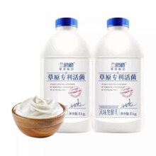 兰格格 草原活菌酸奶1kg*2瓶