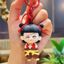 20点：京喜 哪吒2魔童闹海同款公仔钥匙扣挂件*2件