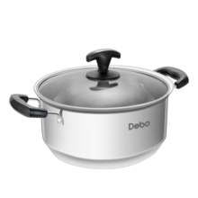 Debo德铂不锈钢家用汤锅电磁炉通用