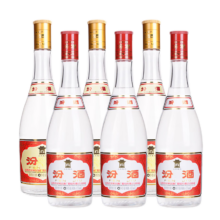 plus会员：汾酒 53度黄盖玻汾475mL 3瓶+42度红盖玻汾 475mL 3瓶清香型白酒6瓶组合装