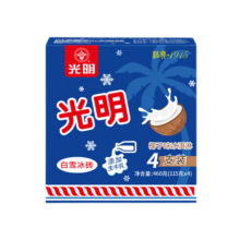 plus会员：光明 白雪冰砖115g*4块 椰子味 经典中砖奶砖香草味冰淇淋 *5件