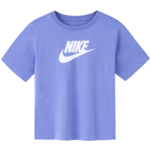 NIKE 耐克小童装女童短袖T恤夏季新款儿童休闲短T上衣 浅紫 130 /56 【建议身高116-122cm】