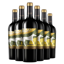 类人首红酒 宁夏贺兰山东麓国产柔雅美乐干红葡萄酒750ml*6瓶整箱送礼