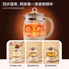 苏泊尔（SUPOR）养生壶 1.5L煮茶器花茶壶 电水壶烧水壶电热水壶开水壶 保温煮茶壶玻璃电茶壶 SW-15YJ33