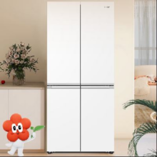 新品预售、PLUS会员：Haier 海尔 小红花-绽放版 500升 594mm专业超薄 四开门电冰箱 BCD-500WGHTDEDWVU1