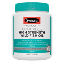 plus会员：Swisse斯维诗高浓度深海无腥鱼油1500mg胶囊含omega-3 DHA+EPA 400粒/瓶