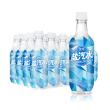 优珍盐汽水 柠檬味碳酸饮料 含气带盐清爽解渴 450ml*24瓶 塑膜量贩装