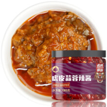 虎邦辣酱 鲁西牛肉酱虎皮蒜蓉酱辣椒酱拌饭酱麻辣牛肉酱 虎皮蒜蓉150g
