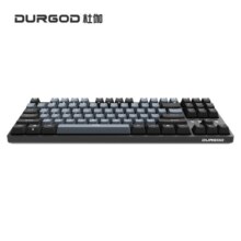 DURGOD 杜伽K320W/K310W无线蓝牙三模机械键盘（游戏键盘 cherry樱桃轴键盘） 87键 (深空灰) 樱桃 银轴
