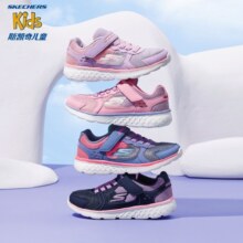 Skechers斯凯奇儿童运动鞋春秋女童魔术贴休闲鞋中大童轻质跑步鞋303601L 女款/浅粉色/LTPK 32