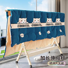 佳帮手 2025加粗强承重铝合金晾衣架落地阳台晒衣服可伸缩凉衣架子