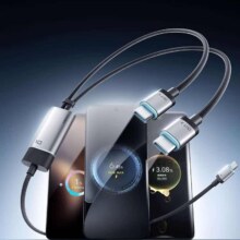plus会员：酷态科 10号超级电能线 一拖二 100W MAX*2件+凑单