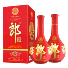 [郎酒旗舰店]郎 红花郎10 53度酱香型白酒500ml*2