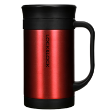 20点、PLUS会员：乐扣乐扣(lock&lock)真空保温商务杯子不锈钢水杯红色400mL *2件