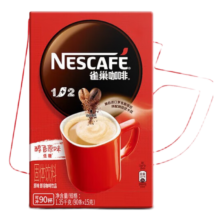 雀巢（Nestle） 咖啡 速溶咖啡 1+2低糖配方咖啡粉 微研磨 冲调饮品 原味90条