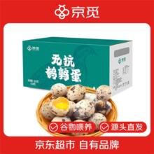 京觅 新鲜无抗鹌鹑蛋 生鲜蛋 健康好蛋 63枚/盒