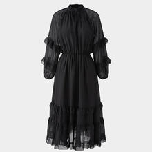MOUSSY 24秋季新品法式优雅温柔风雪纺连衣裙028HAZ30-2261