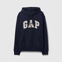 Gap 男女装2025春季贴布绣logo连帽衫卫衣经典上衣美版868453 海军蓝 XS 美码 S亚洲码175/88A