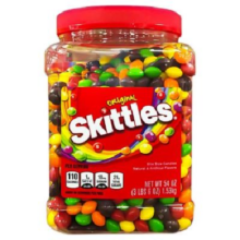 Skittles 彩虹糖 原果味 1.53KG 大罐装