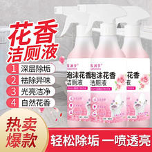 雪润梦 花香洁厕液 家用马桶清洁剂 两瓶装（1瓶替换液）